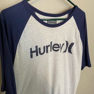 Men’s Hurley Blue/Heather white T-shirt